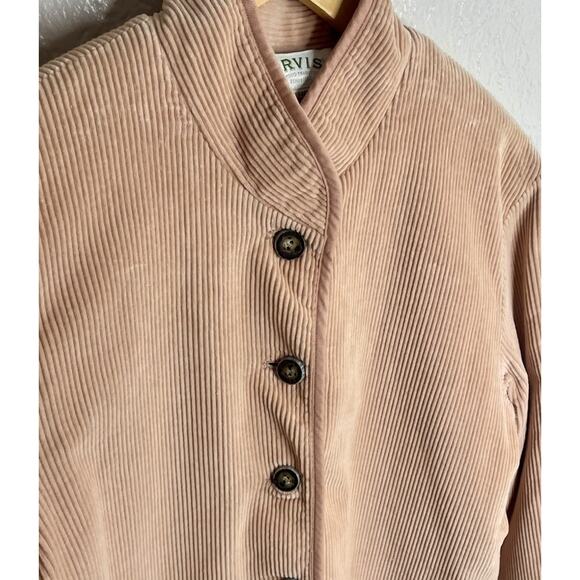 VTG Orvis Corduroy Coat Jaclet S Pastel Peach Prairie Preppy Old Money Lagenlook - Picture 2 of 7